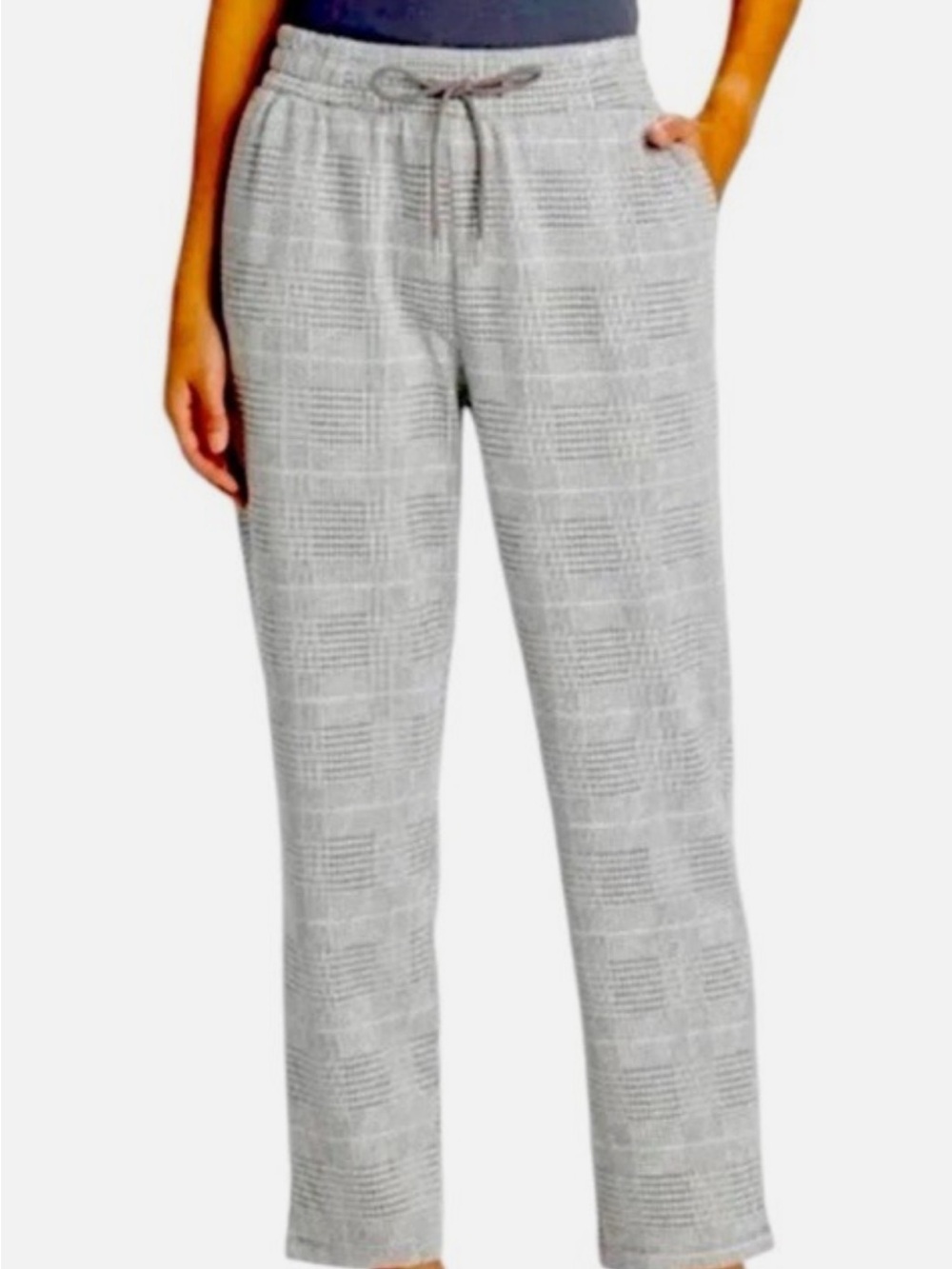 A New Day Women’s Gray Plaid Drawstring Pants